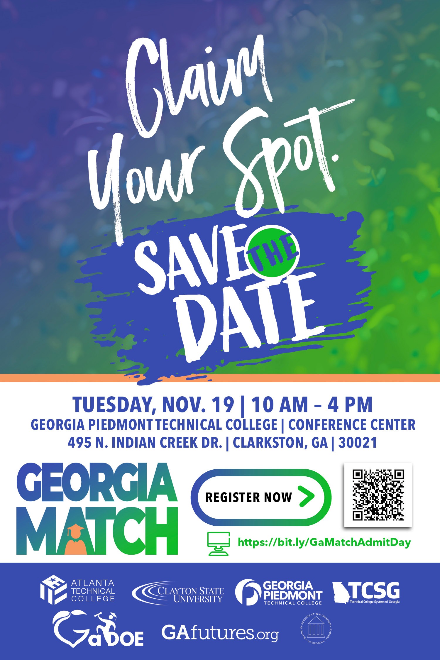 GA Match Admit Day flyer